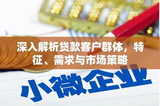 新沂深入解析贷款客户群体，特征、需求与市场策略