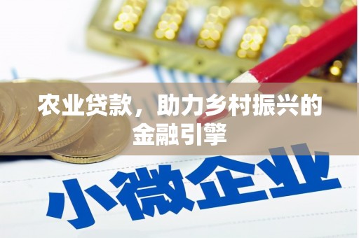 新沂农业贷款，助力乡村振兴的金融引擎