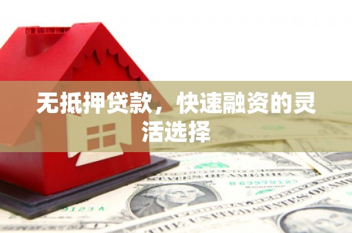 新沂无抵押贷款，快速融资的灵活选择