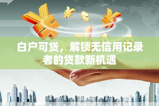 新沂白户可贷，解锁无信用记录者的贷款新机遇