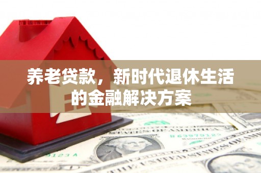 新沂养老贷款，新时代退休生活的金融解决方案