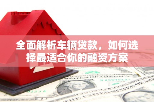 新沂全面解析车辆贷款，如何选择最适合你的融资方案