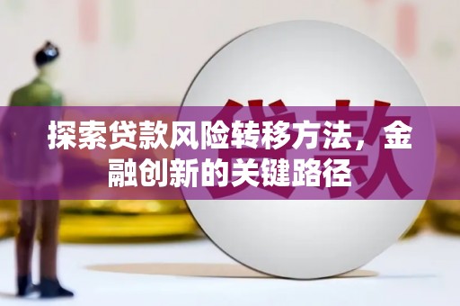 新沂探索贷款风险转移方法，金融创新的关键路径